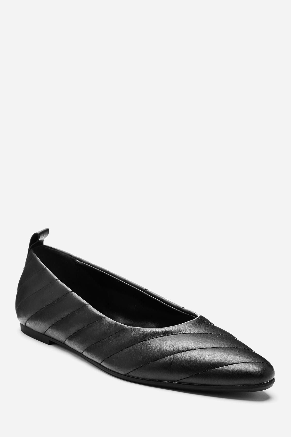 Almond Toe Quilted Ballerinas | NEXT | For Women
