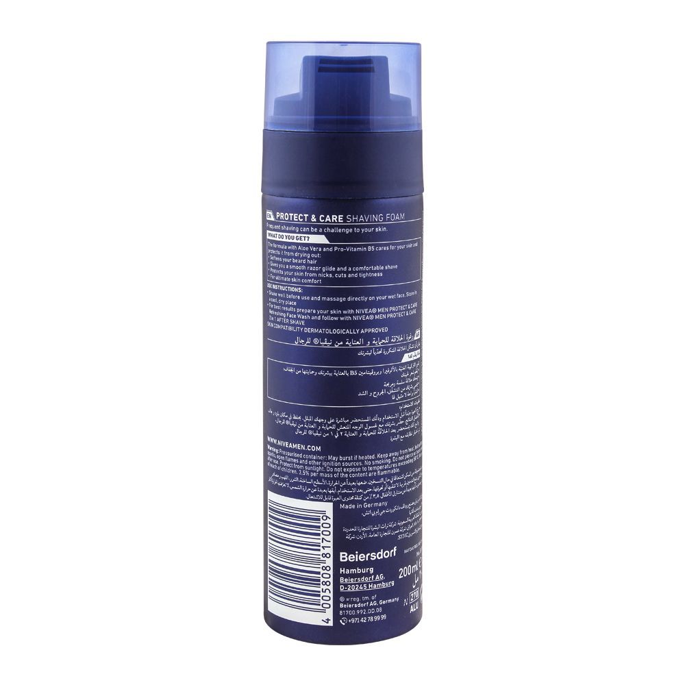 Nivea Men Protect & Care Shaving Foam| Germany | Dedorant for Men.