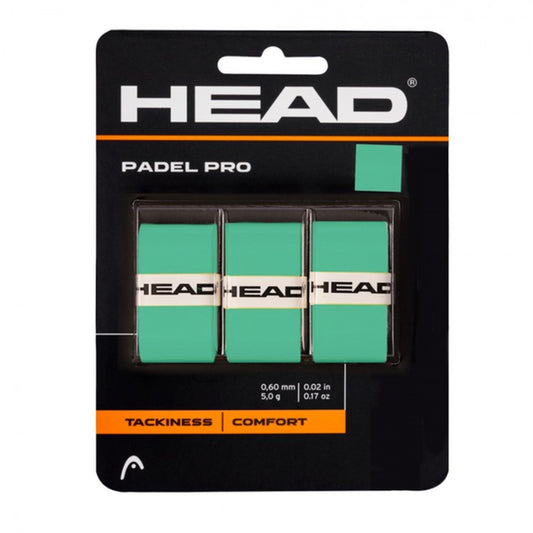 HEAD Paddle Racket Overgirp - Pro Overgrip 3pcs Pack Mint | Head Overgrip | Overgrip