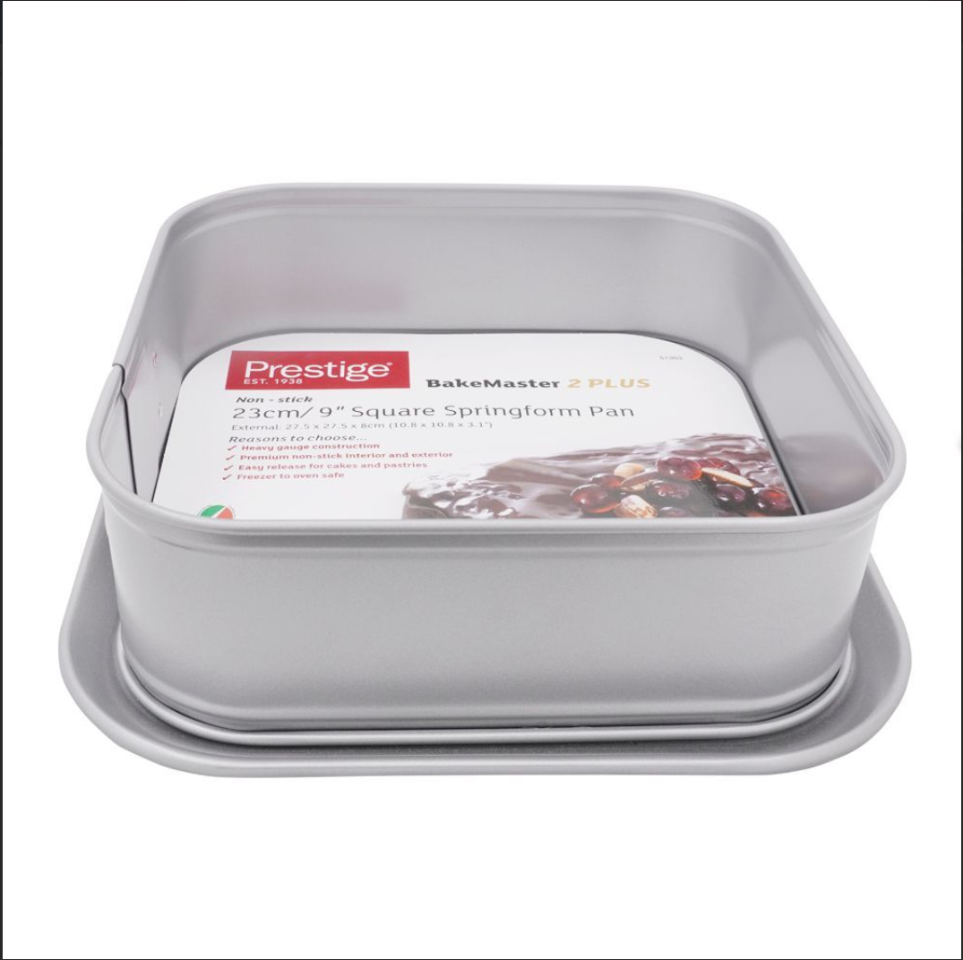 Prestige BakeMaster Square Springform Pan, 9 Inches, 51303