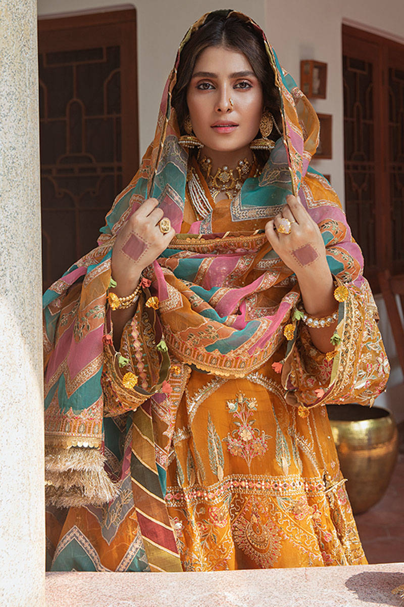 HENNA | MNR Zarlish Festive Unstitched Collection 2021 | Unstitched Embroidered Organza Suit