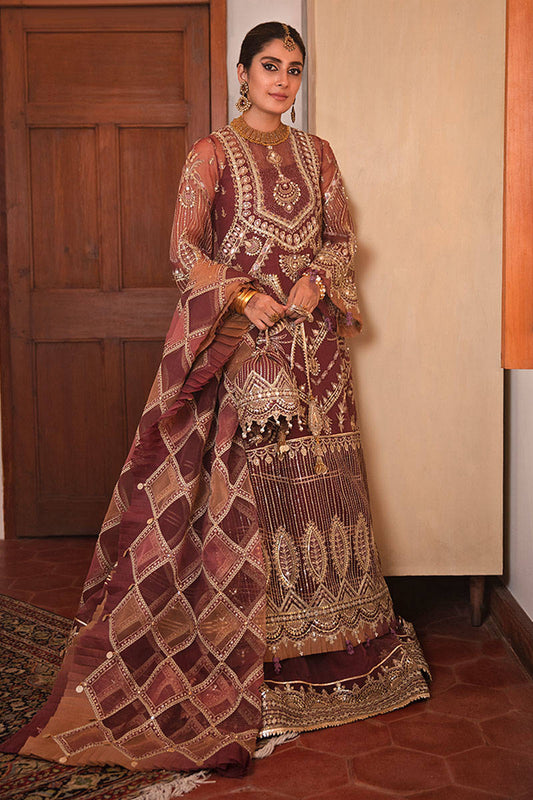 MEERAL | MNR Zarlish Festive Unstitched Collection 2021 | Unstitched Embroidered Organza Suit