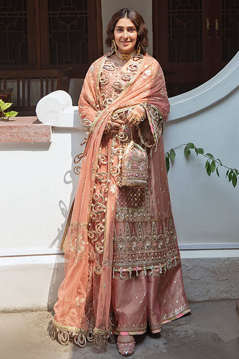 GULNAAR | MNR Zarlish Festive Unstitched Collection 2021 | Unstitched Embroidered Organza Suit