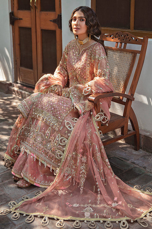 GULNAAR | MNR Zarlish Festive Unstitched Collection 2021 | Unstitched Embroidered Organza Suit