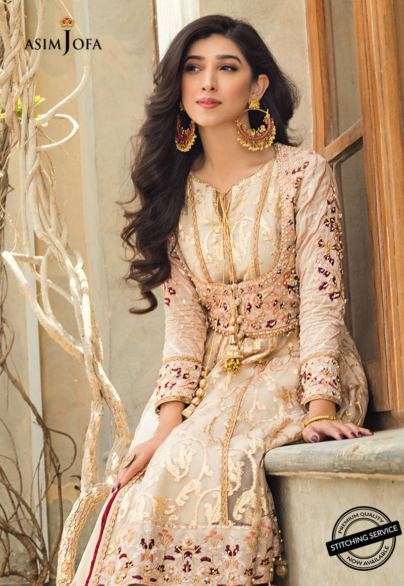 AJLE-10 | Asim Jofa Chiffon Collection 2021 Limited Edition | Unstitched Embroidered Chiffon Suits