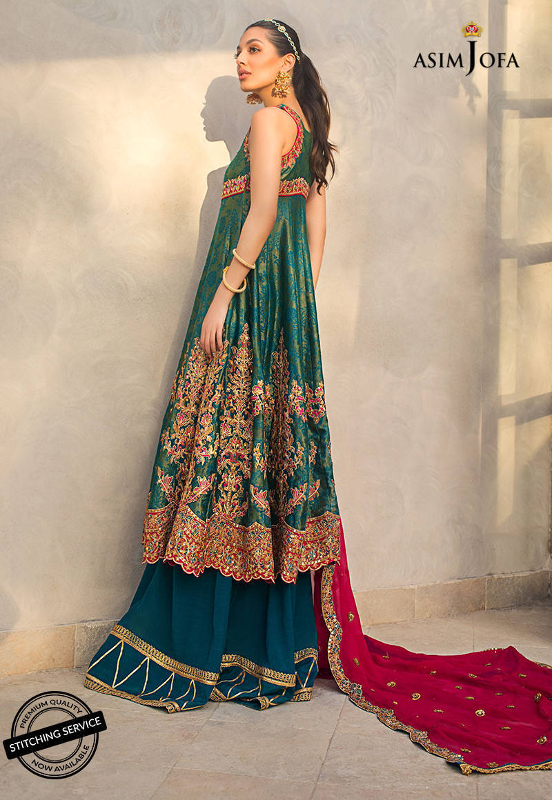 AJLE-03 | Asim Jofa Chiffon Collection 2021 Limited Edition | Unstitched Embroidered Chiffon Suits