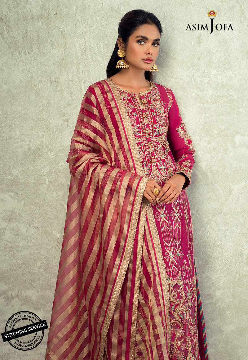 AJLE-23 | Asim Jofa Chiffon Collection 2021 Limited Edition Vol 2 | Unstitched Embroidered Chiffon Suits