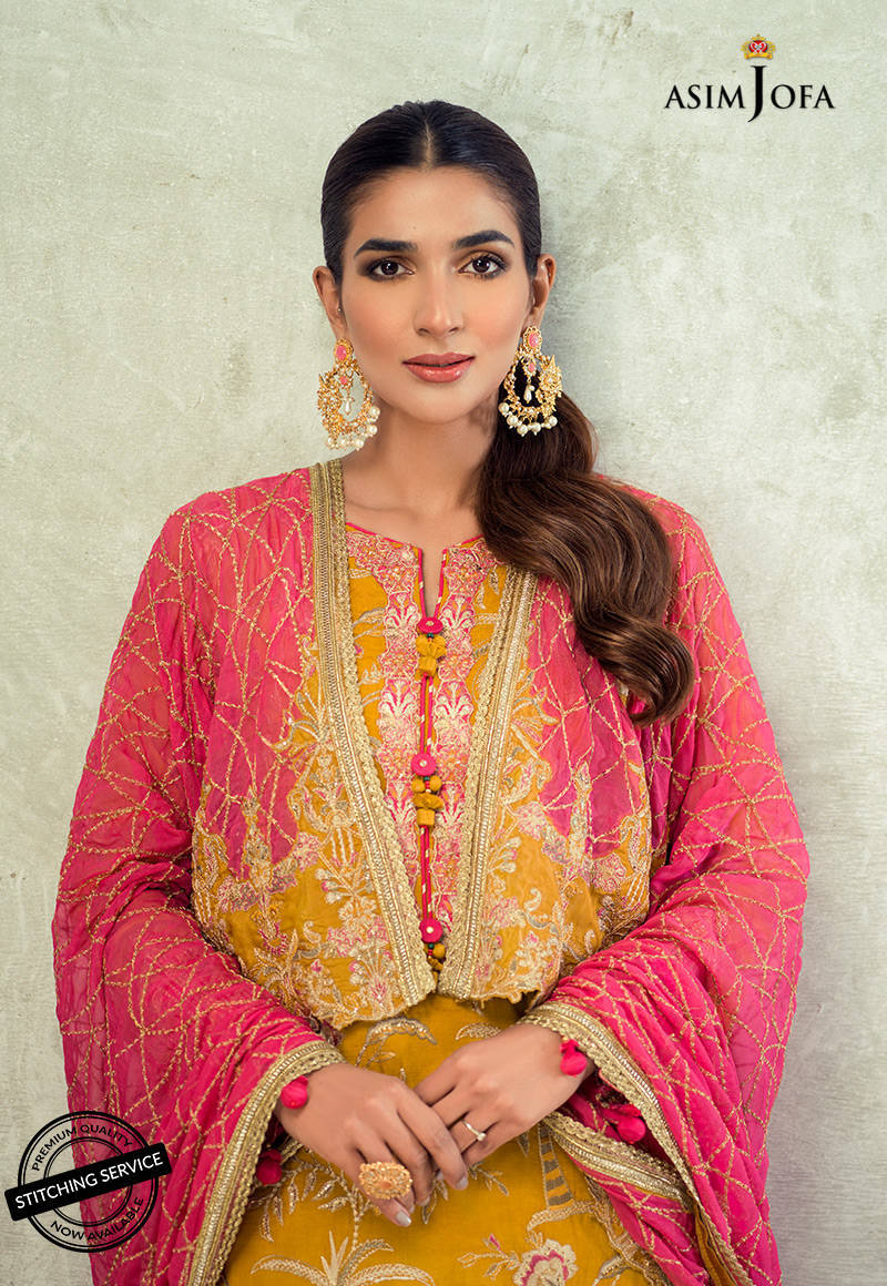 AJLE-19 | Asim Jofa Chiffon Collection 2021 Limited Edition Vol 2 | Unstitched Embroidered Chiffon Suits