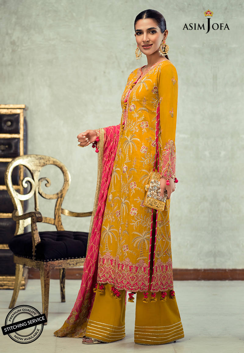AJLE-19 | Asim Jofa Chiffon Collection 2021 Limited Edition Vol 2 | Unstitched Embroidered Chiffon Suits
