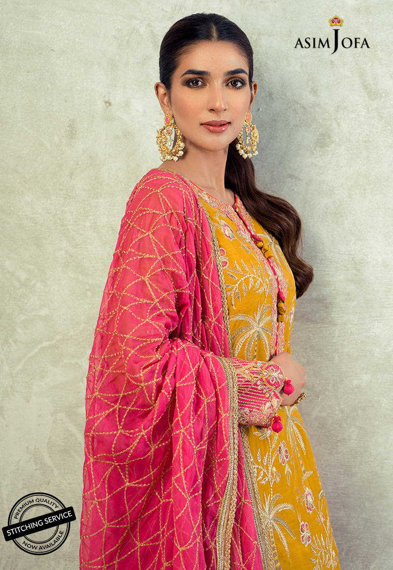 AJLE-19 | Asim Jofa Chiffon Collection 2021 Limited Edition Vol 2 | Unstitched Embroidered Chiffon Suits