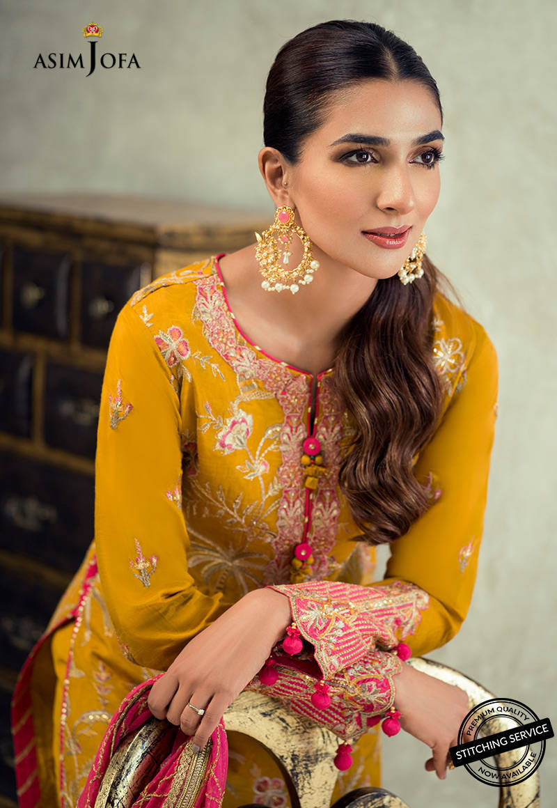 AJLE-19 | Asim Jofa Chiffon Collection 2021 Limited Edition Vol 2 | Unstitched Embroidered Chiffon Suits