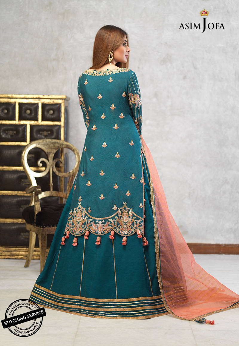 AJLE-18 | Asim Jofa Chiffon Collection 2021 Limited Edition Vol 2 | Unstitched Embroidered Chiffon Suits