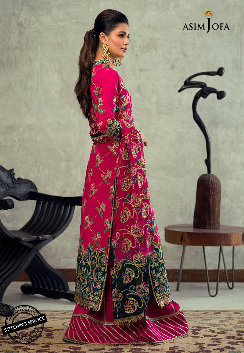 AJLE-17 | Asim Jofa Chiffon Collection 2021 Limited Edition Vol 2 | Unstitched Embroidered Chiffon Suits