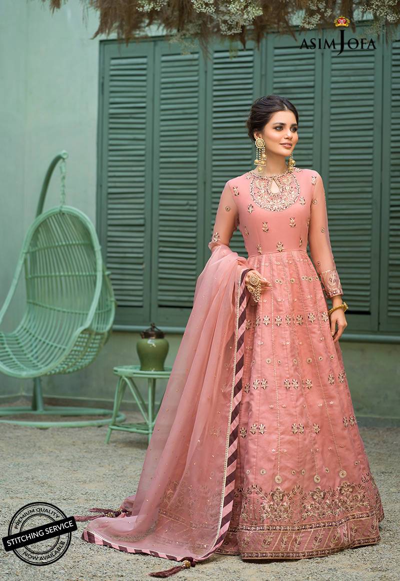 AJFC-40 | Asim Jofa Jashn Collection 2021 | Unstitched Organza Suit