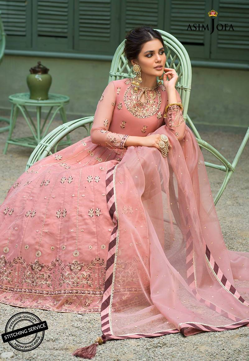 AJFC-40 | Asim Jofa Jashn Collection 2021 | Unstitched Organza Suit