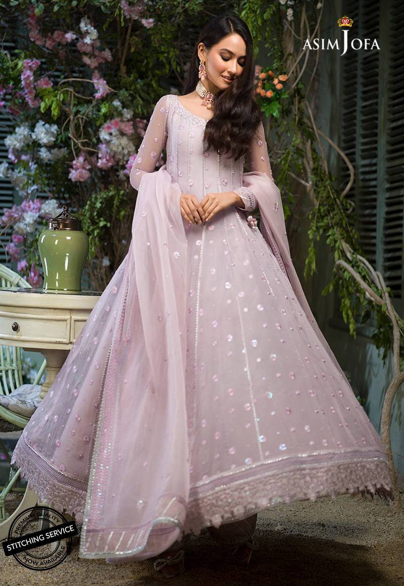 AJFC-45 | Asim Jofa Jashn Collection 2021 | Unstitched Organza Suit
