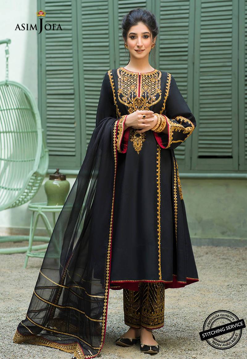 AJFC-46 | Asim Jofa Jashn Collection 2021 | Unstitched Organza Suit