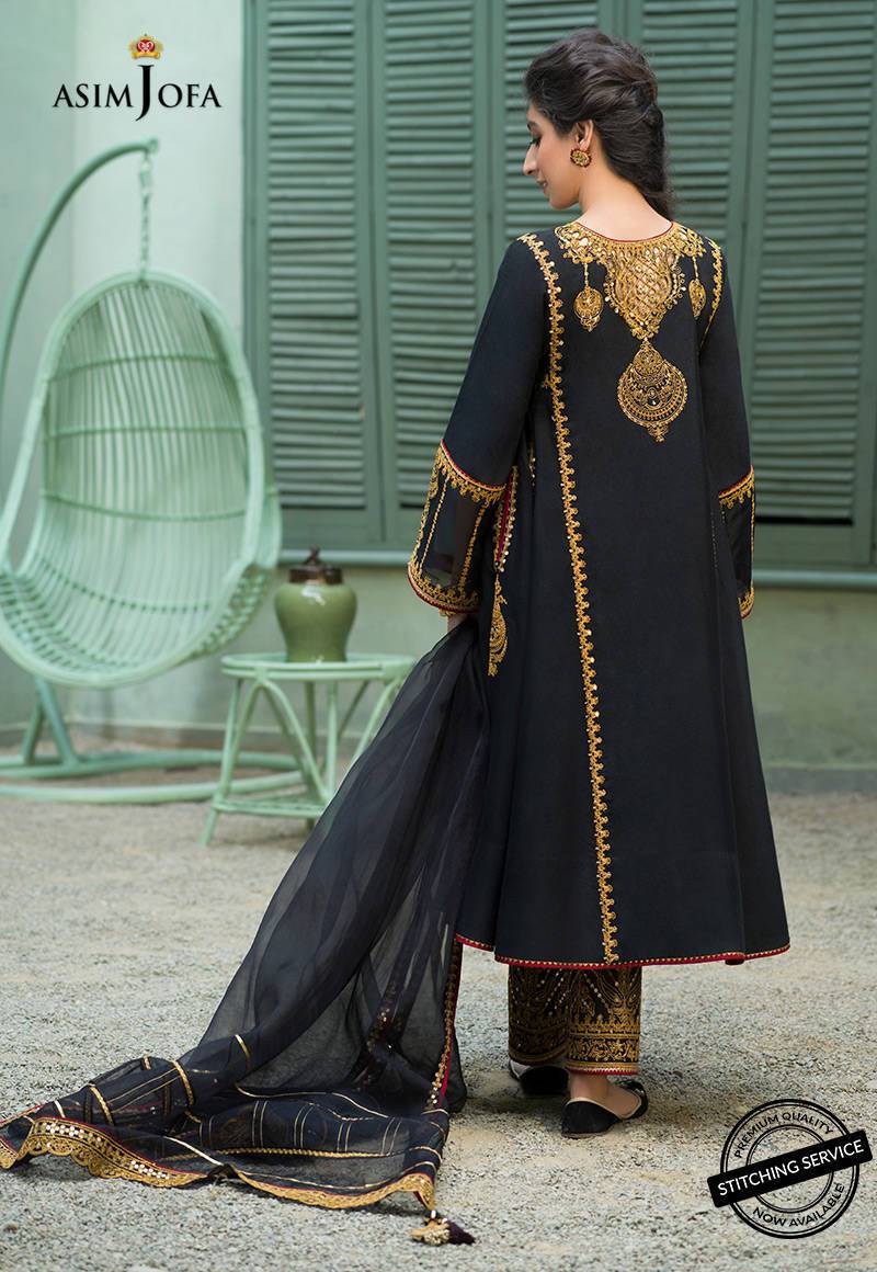 AJFC-46 | Asim Jofa Jashn Collection 2021 | Unstitched Organza Suit