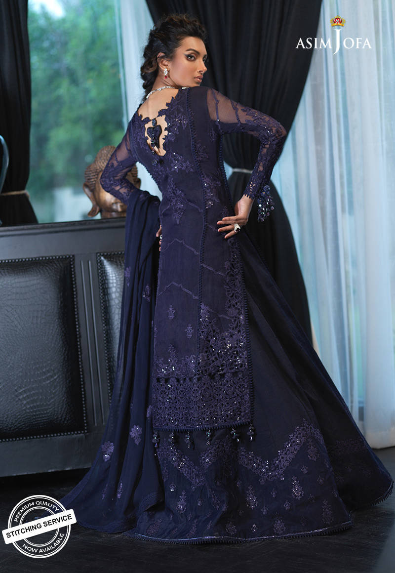 AJN-20 | Asim Jofa Ishq-e-Naubahar Collection 2021 | Unstitched Embroidered Organza Suits