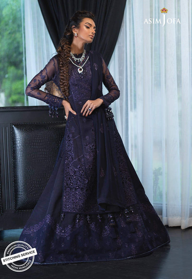 AJN-20 | Asim Jofa Ishq-e-Naubahar Collection 2021 | Unstitched Embroidered Organza Suits