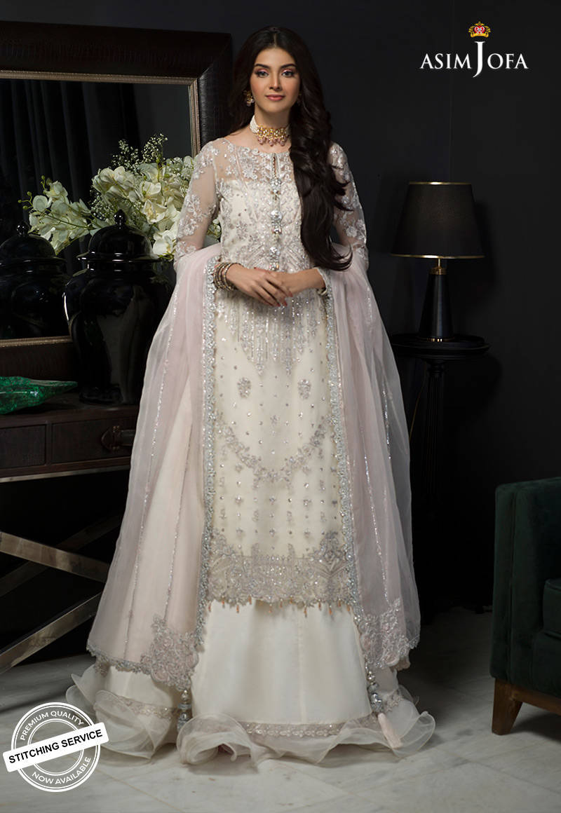 AJN-21 | Asim Jofa Ishq-e-Naubahar Collection 2021 | Unstitched Embroidered Organza Suits