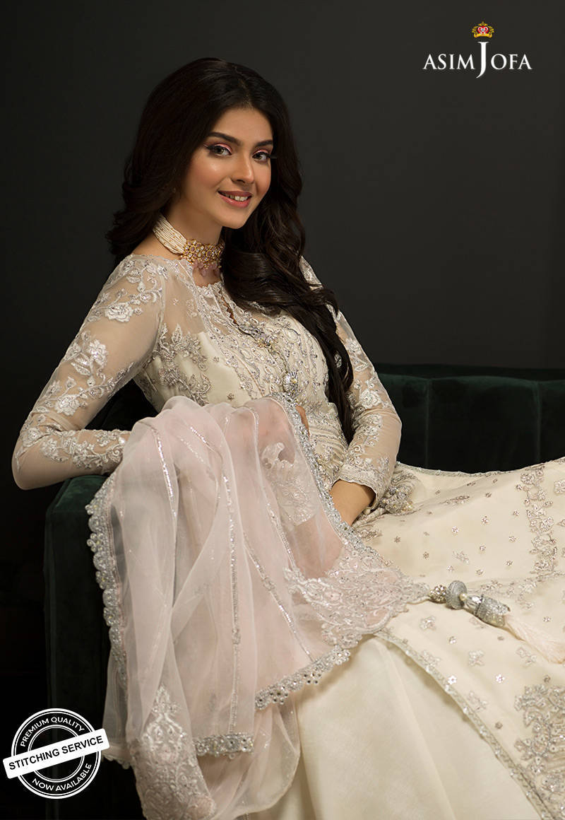 AJN-21 | Asim Jofa Ishq-e-Naubahar Collection 2021 | Unstitched Embroidered Organza Suits