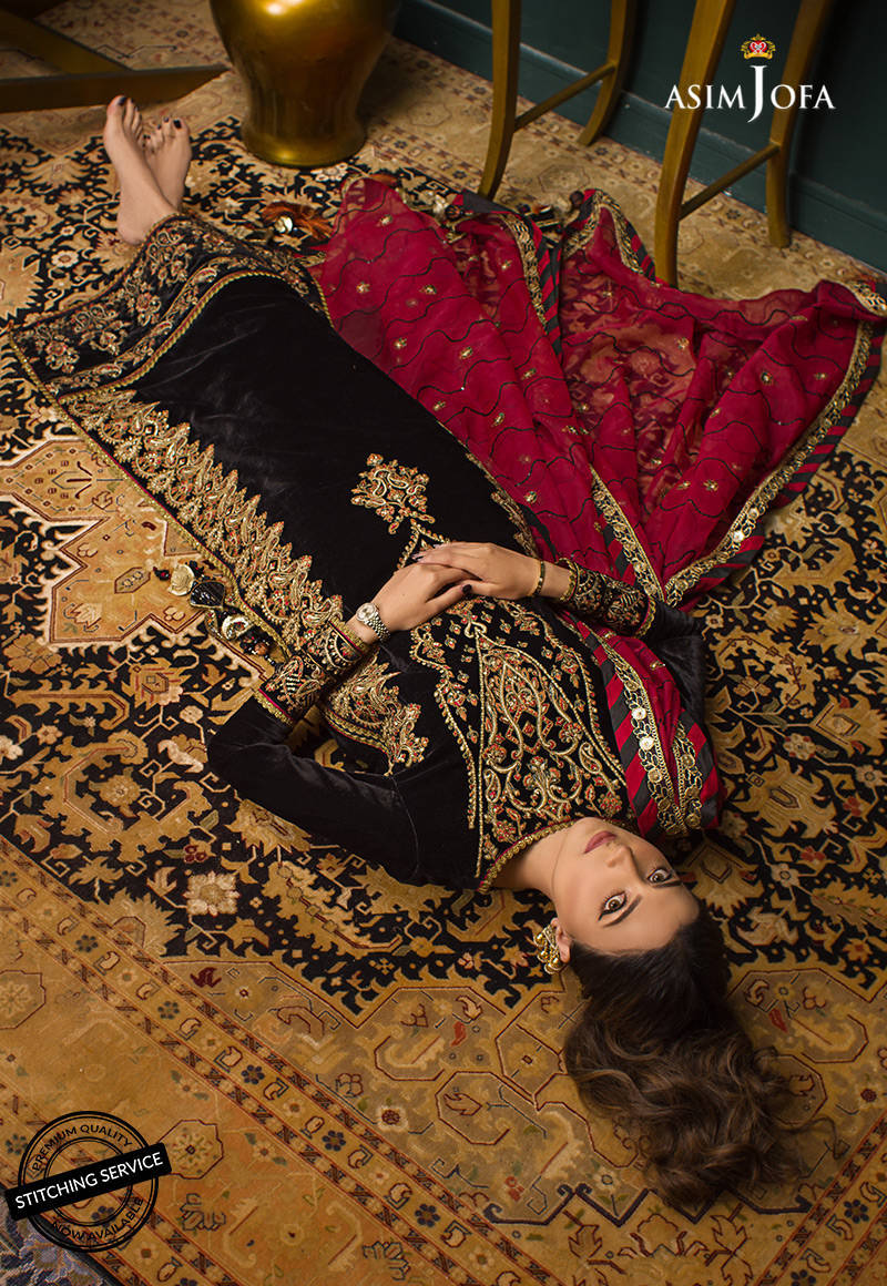 AJMR-10 | Asim Jofa Makhmal Royal Valvet Collection 2021 | Unstitched Valvet Suits
