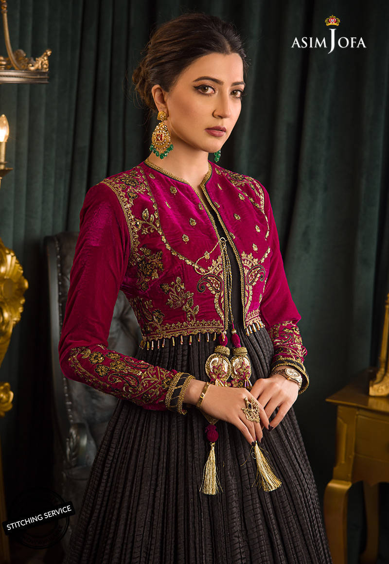 AJMR-08 | Asim Jofa Makhmal Royal Valvet Collection 2021 | Unstitched Valvet Suits