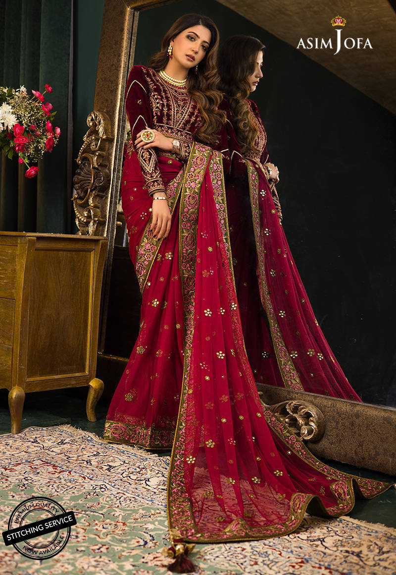 AJMR-06 | Asim Jofa Makhmal Royal Valvet Collection 2021 | Unstitched Valvet Suits