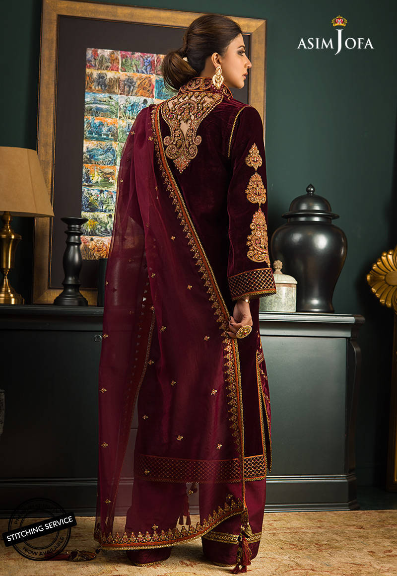AJMR-04 | Asim Jofa Makhmal Royal Valvet Collection 2021 | Unstitched Valvet Suits