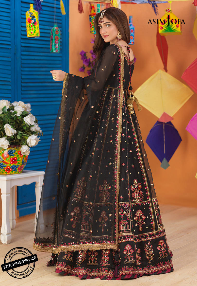 AJFC-57 | Asim Jofa Basant Collection 2022 | Unstitched Embroidered Organza Suit