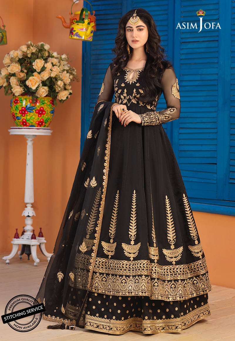AJFC-65 | Asim Jofa Basant Collection 2022 | Unstitched Embroidered Organza Suit