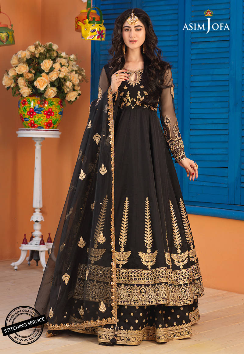 AJFC-65 | Asim Jofa Basant Collection 2022 | Unstitched Embroidered Organza Suit