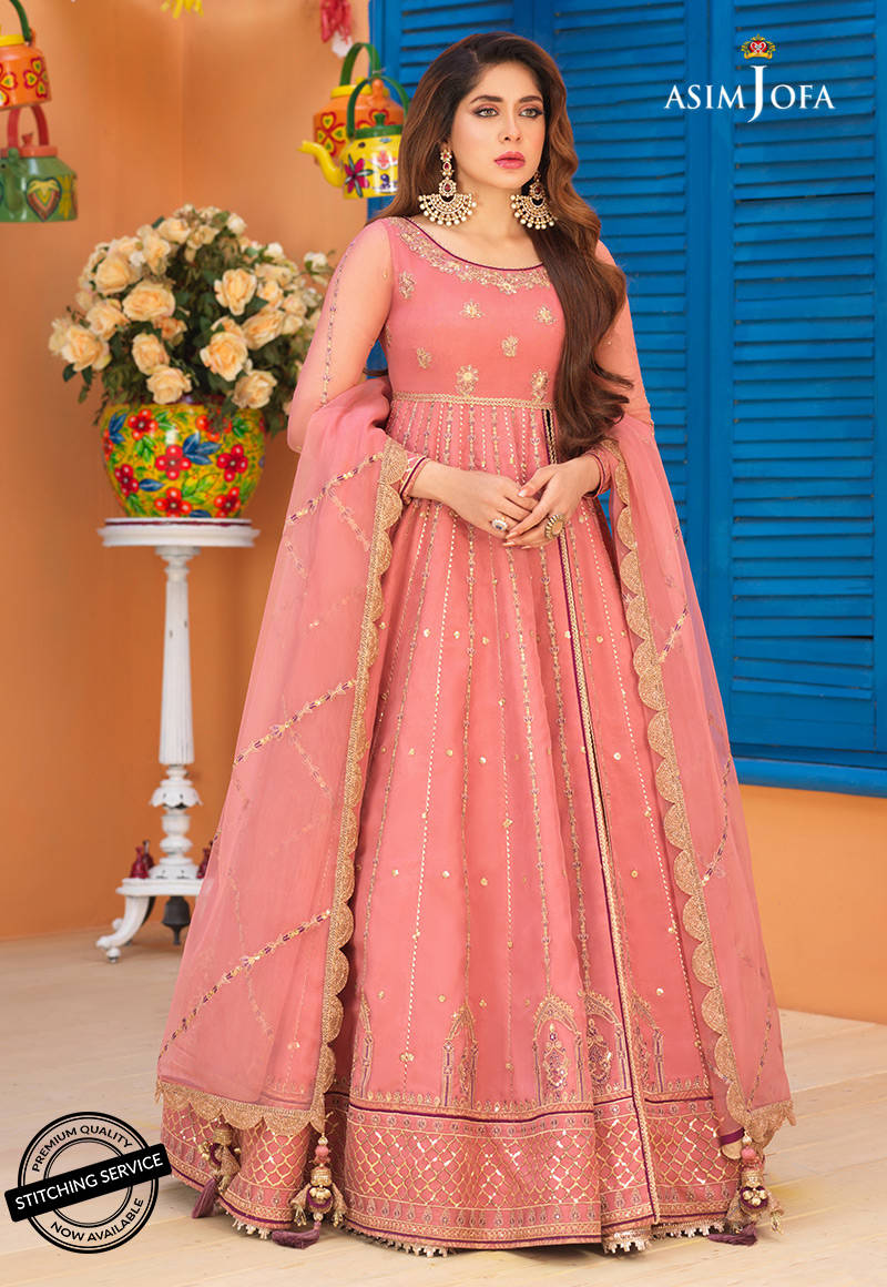 AJFC-67 | Asim Jofa Basant Collection 2022 | Unstitched Embroidered Organza Suit