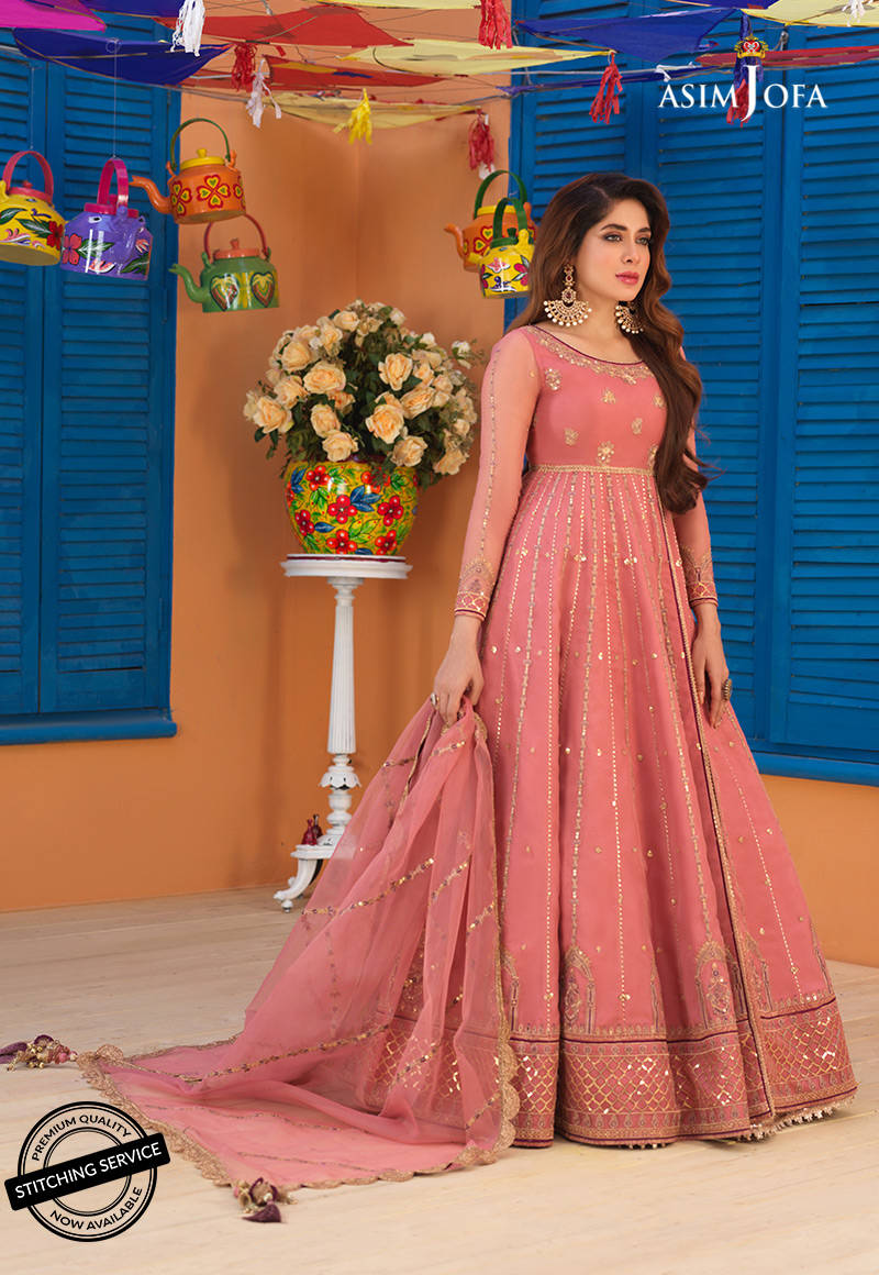 AJFC-67 | Asim Jofa Basant Collection 2022 | Unstitched Embroidered Organza Suit