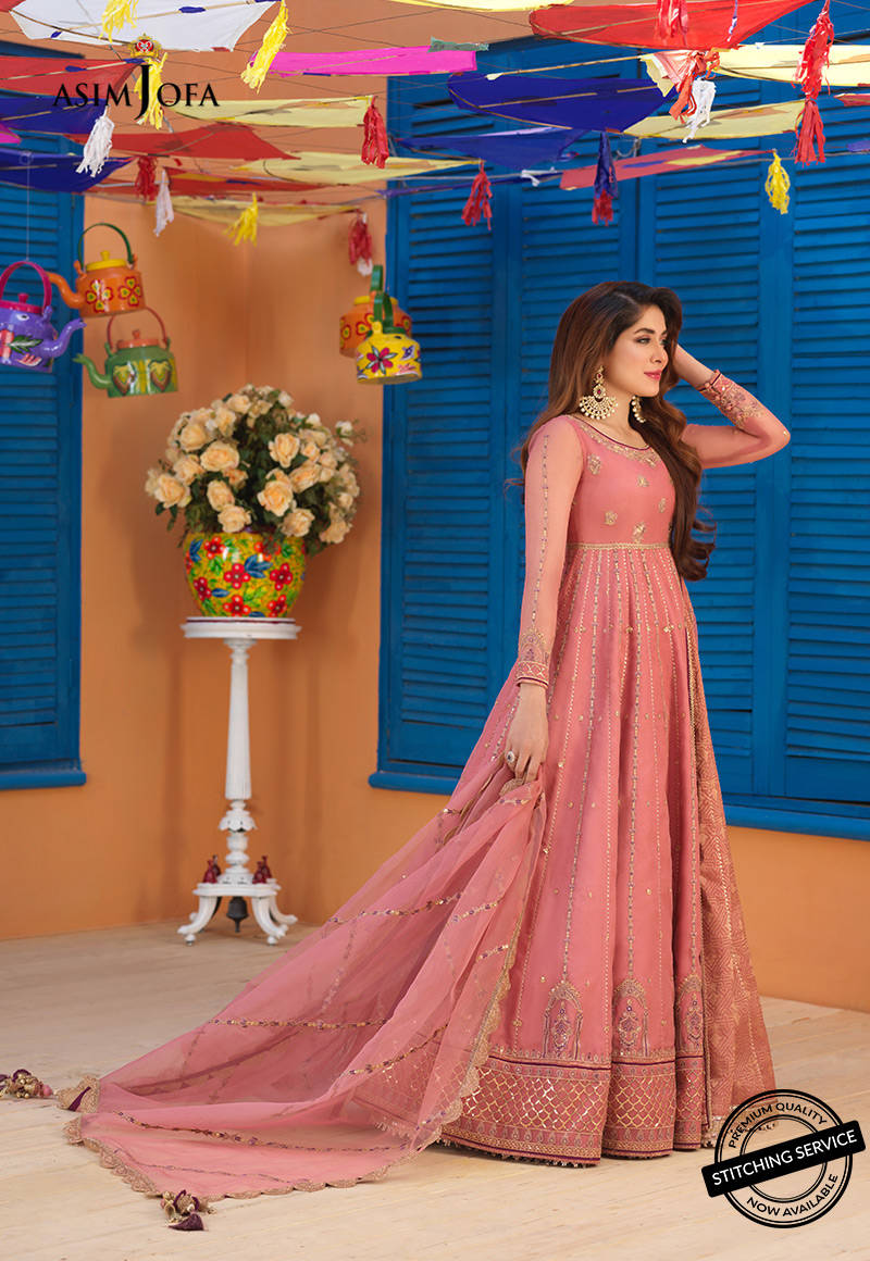 AJFC-67 | Asim Jofa Basant Collection 2022 | Unstitched Embroidered Organza Suit