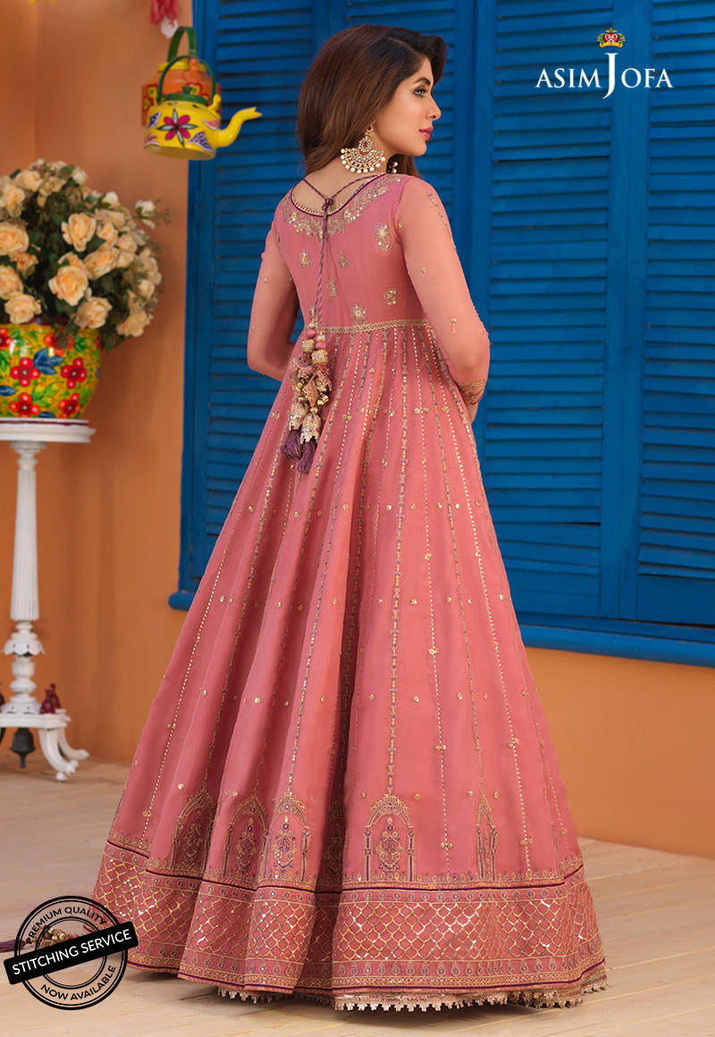 AJFC-67 | Asim Jofa Basant Collection 2022 | Unstitched Embroidered Organza Suit