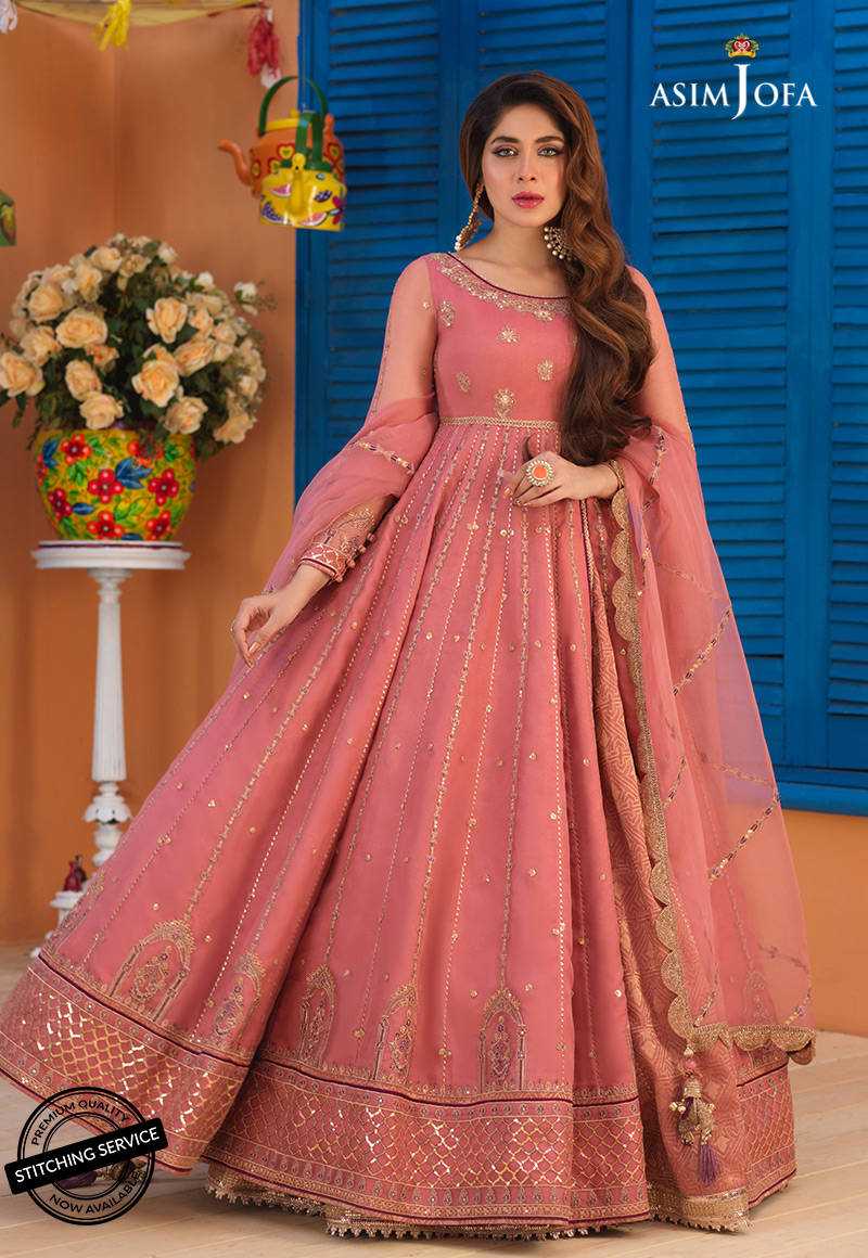 AJFC-67 | Asim Jofa Basant Collection 2022 | Unstitched Embroidered Organza Suit