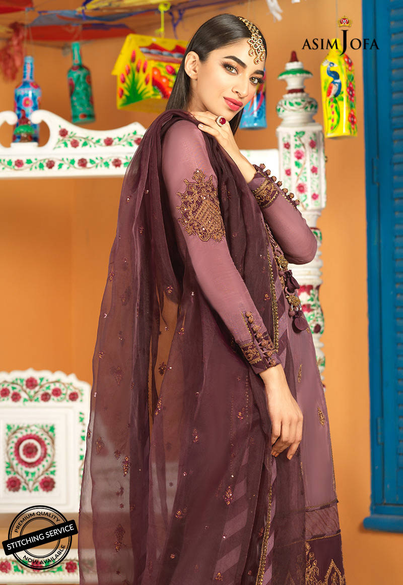 AJFC-71 | Asim Jofa Basant Collection 2022 | Unstitched Embroidered Organza Suit
