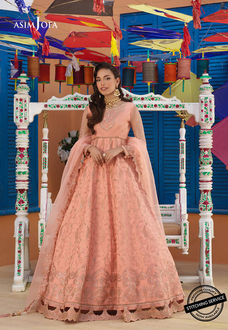AJFC-72 | Asim Jofa Basant Collection 2022 | Unstitched Embroidered Organza Suit
