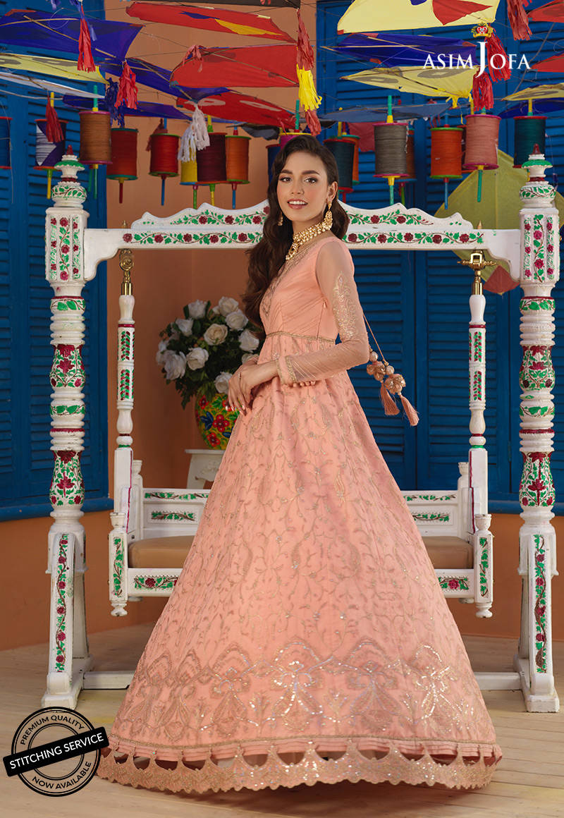 AJFC-72 | Asim Jofa Basant Collection 2022 | Unstitched Embroidered Organza Suit