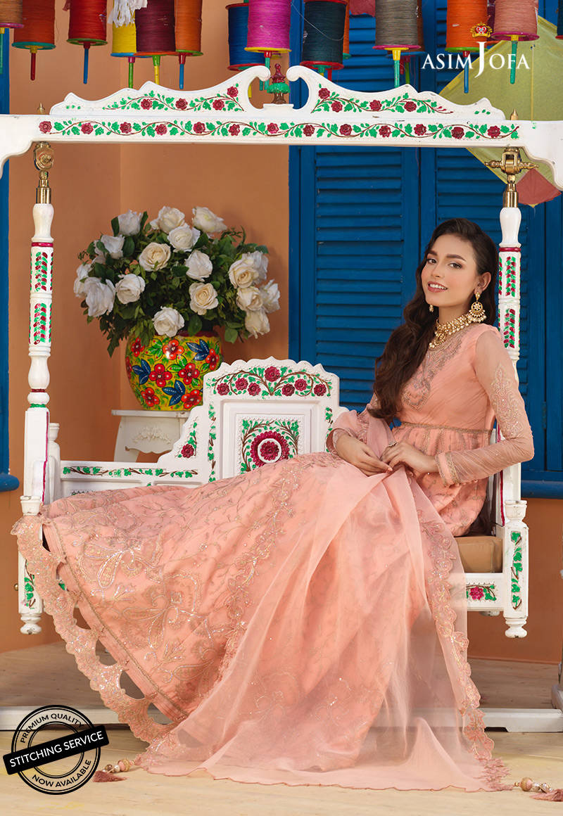 AJFC-72 | Asim Jofa Basant Collection 2022 | Unstitched Embroidered Organza Suit
