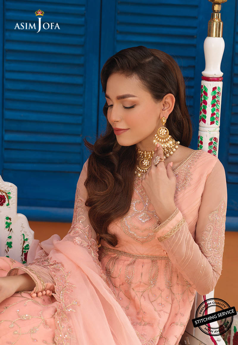 AJFC-72 | Asim Jofa Basant Collection 2022 | Unstitched Embroidered Organza Suit