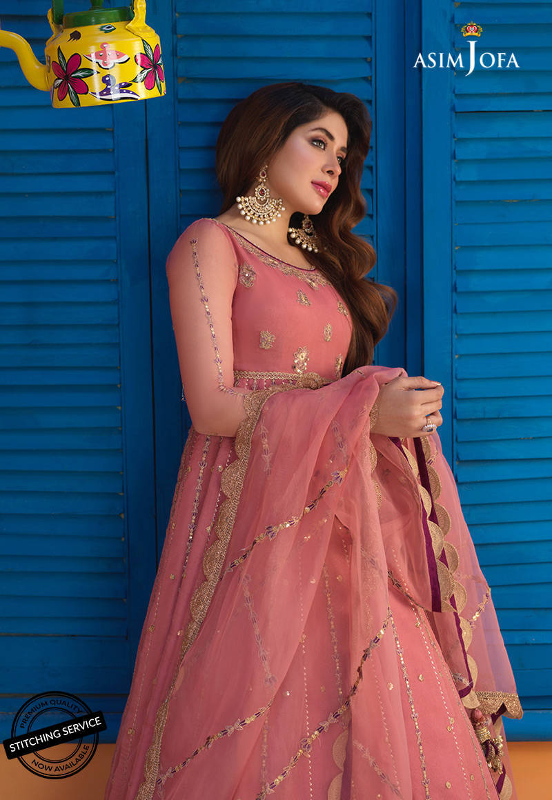 AJFC-67 | Asim Jofa Basant Collection 2022 | Unstitched Embroidered Organza Suit