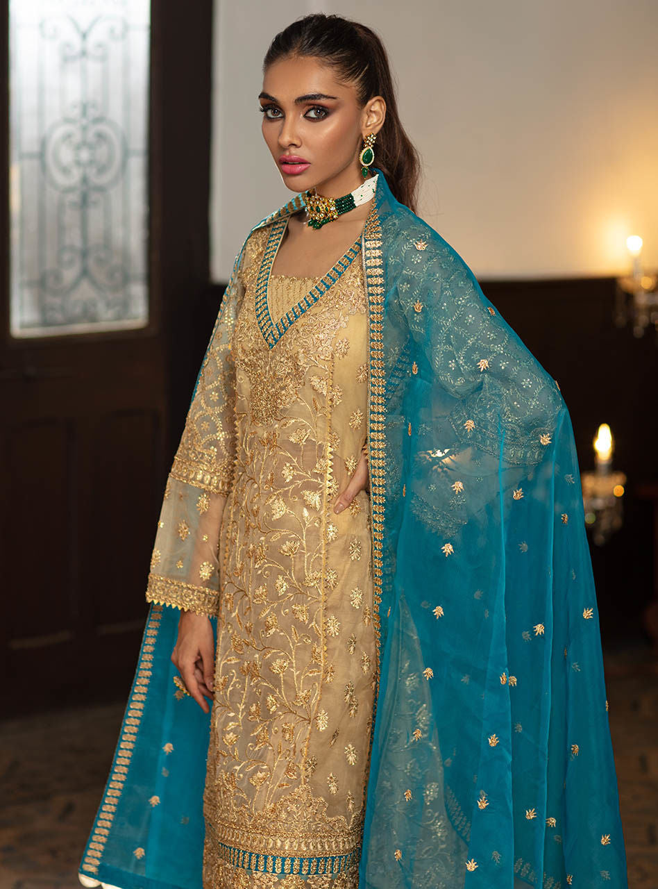 AMINEH | Zainab Chottani Wedding Festive Collection 2021 | Unstitched Embroidered Organza Suits