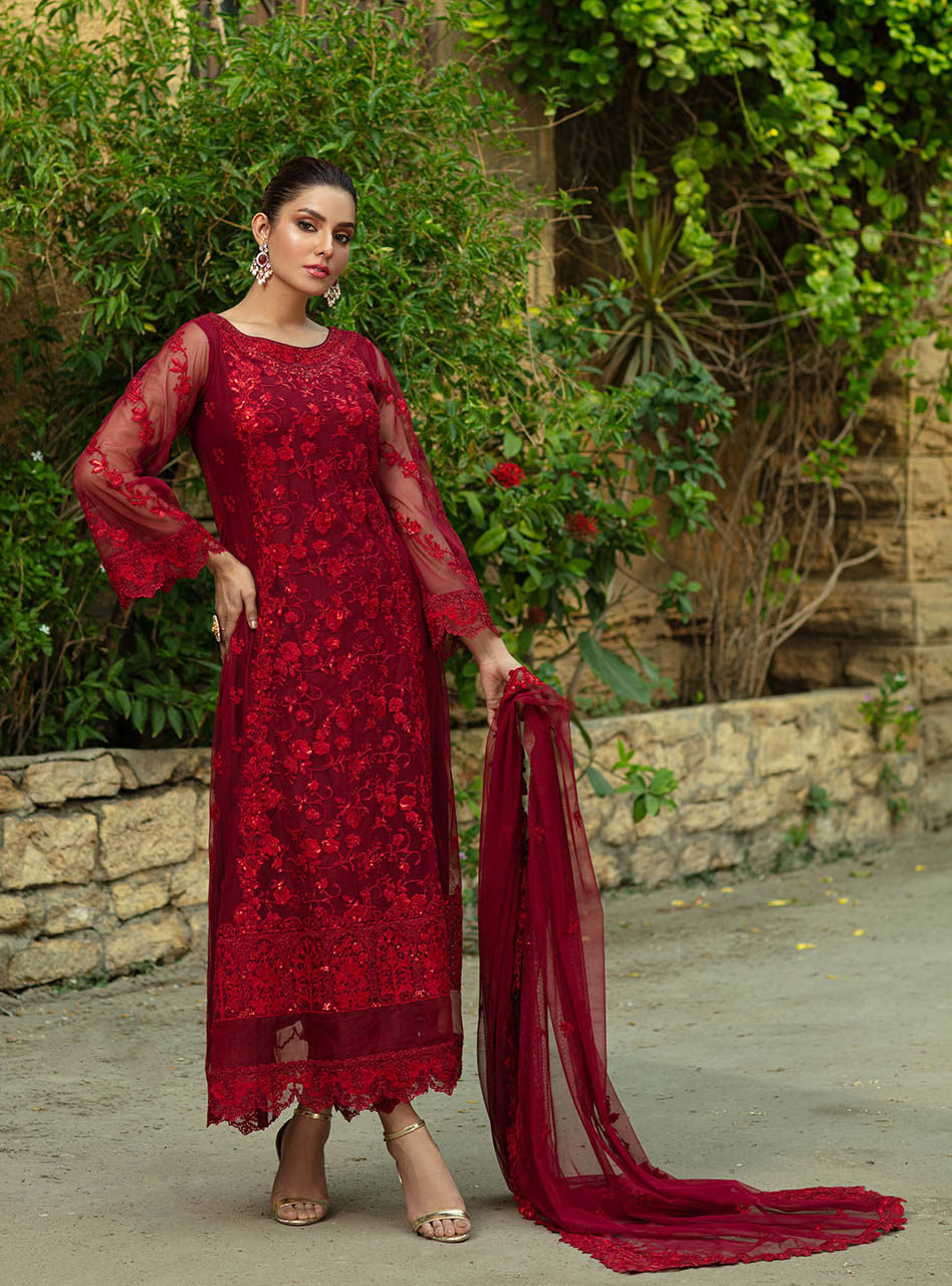 AERGUL | Zainab Chottani Wedding Festive Collection 2021 | Unstitched Embroidered and Embellished Net Suits