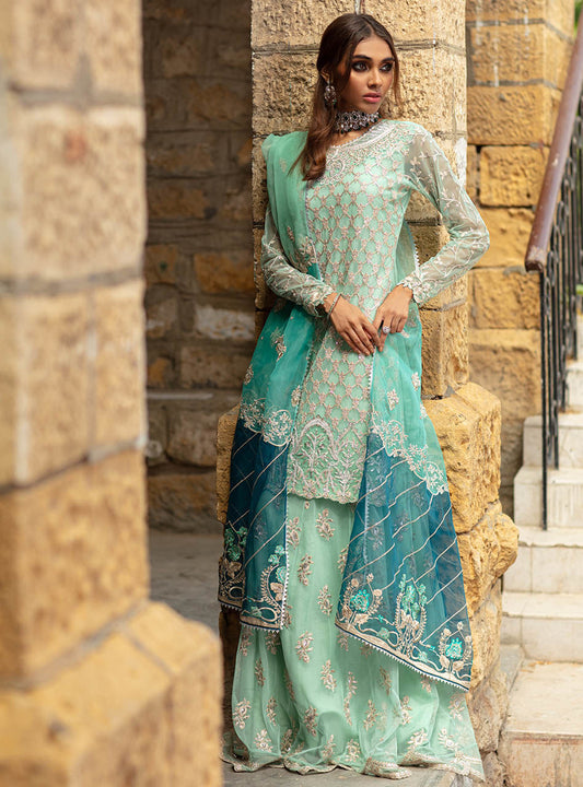 AZRAH | Zainab Chottani Wedding Festive Collection 2021 | Unstitched Embroidered Net and Organza Suits