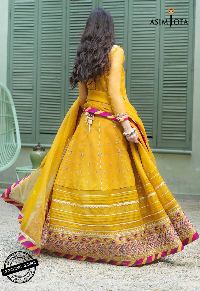 AJFC-42 | Asim Jofa Jashn Collection 2021 | Unstitched Organza Suit