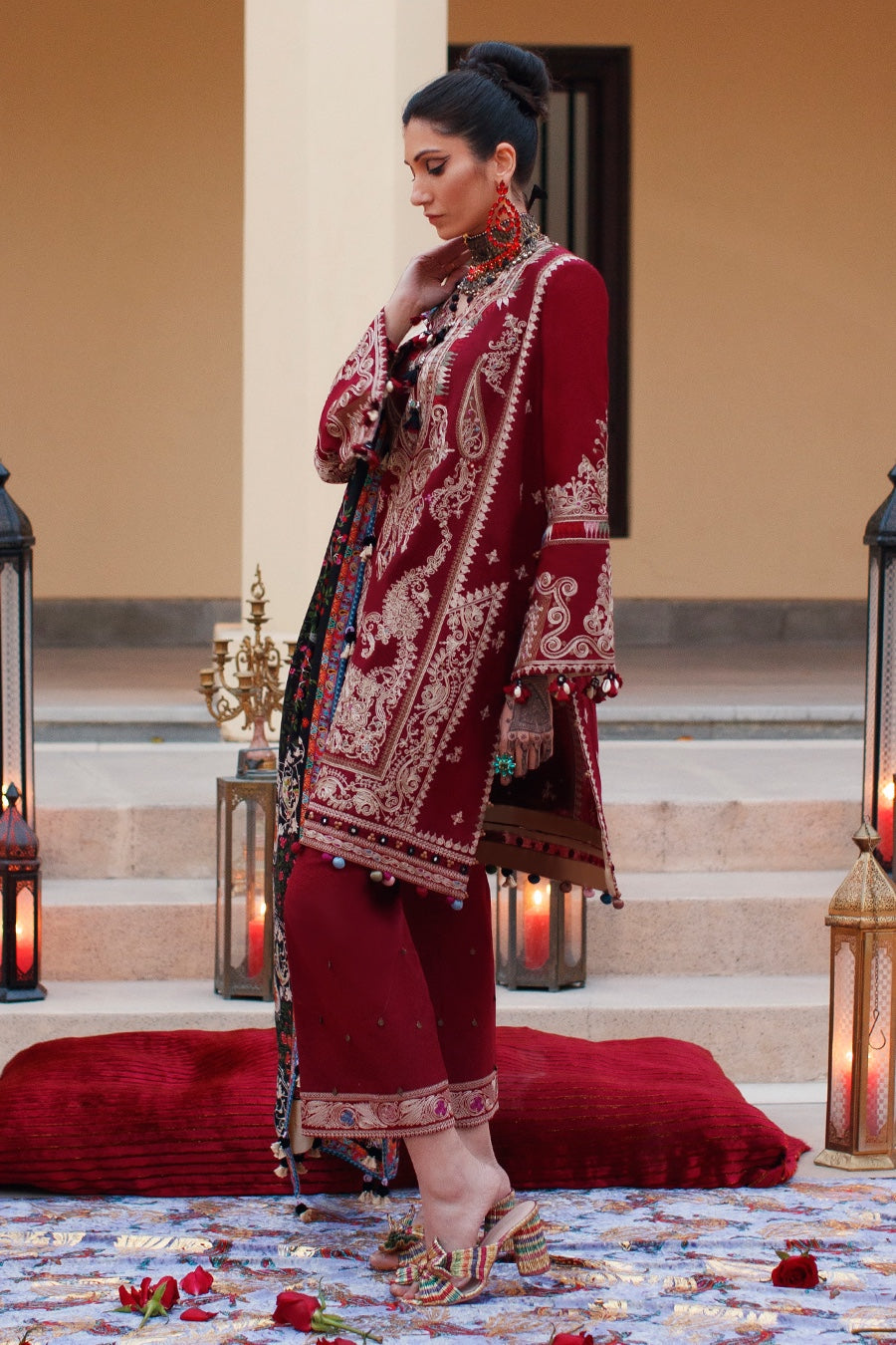 EL22-10 B (SHERINE) | Elan Lawn 2022 | Unstitched Embroidered Lawn Suit