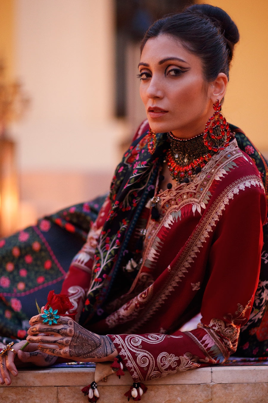 EL22-10 B (SHERINE) | Elan Lawn 2022 | Unstitched Embroidered Lawn Suit
